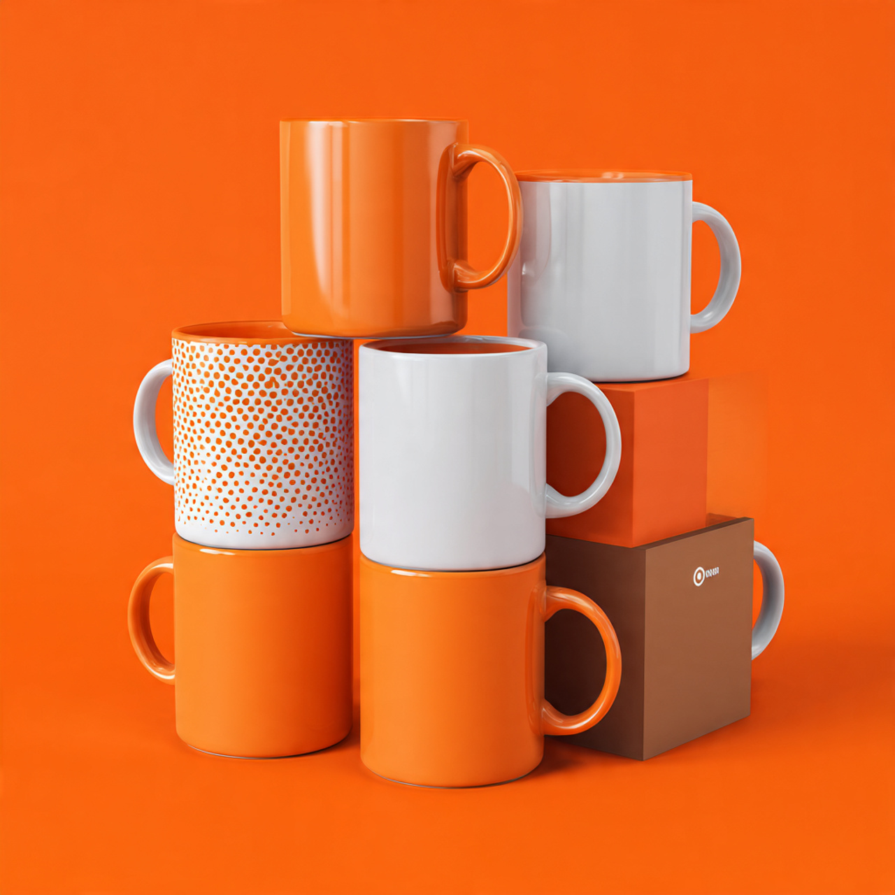 a modern product mockup featuring multiple custom printed (1)
